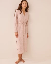 Kimono ultra doux imprimé léopard