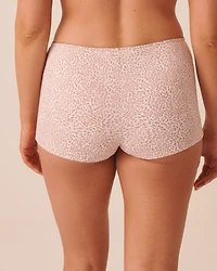 Short ultra doux de pyjama imprimé léopard