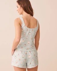 Camisole boutonnée ultra douce