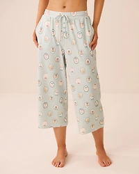 Capri de pyjama ultra doux imprimé chiens parisiens