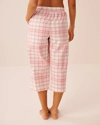 Capri de pyjama en coton imprimé tomates