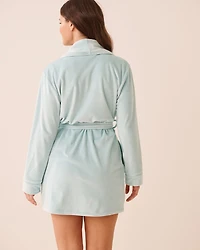 Robe de chambre en velours peluche