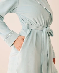 Robe de chambre en velours peluche