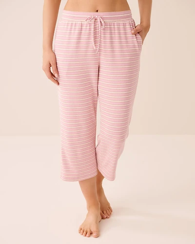 Dog Print Soft Knit Pajama Capris