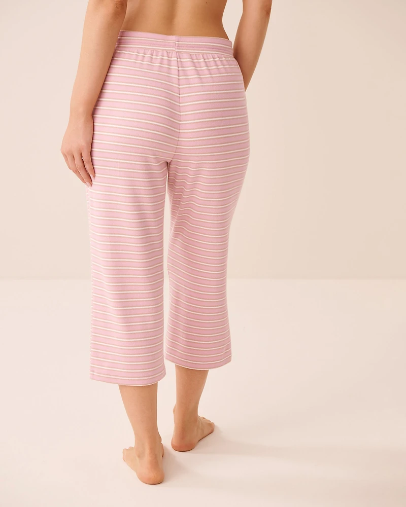 Dog Print Soft Knit Pajama Capris