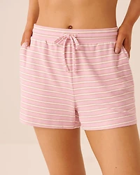 Dog Print Soft Knit Pajama Shorts