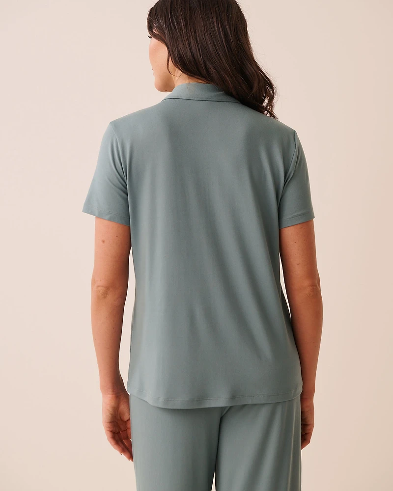 Chemisier manches courtes ultra doux