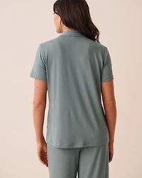 Chemisier manches courtes ultra doux