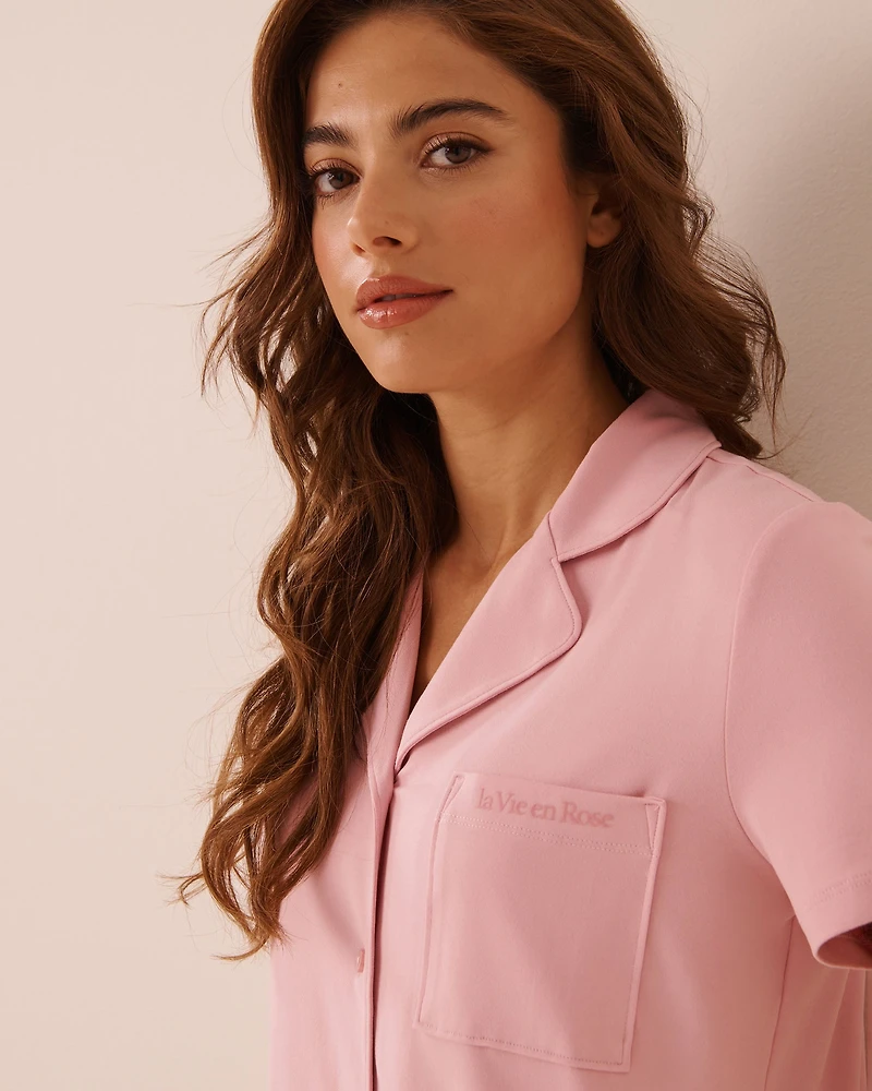 Super Soft Short Sleeve Button-down Shirt