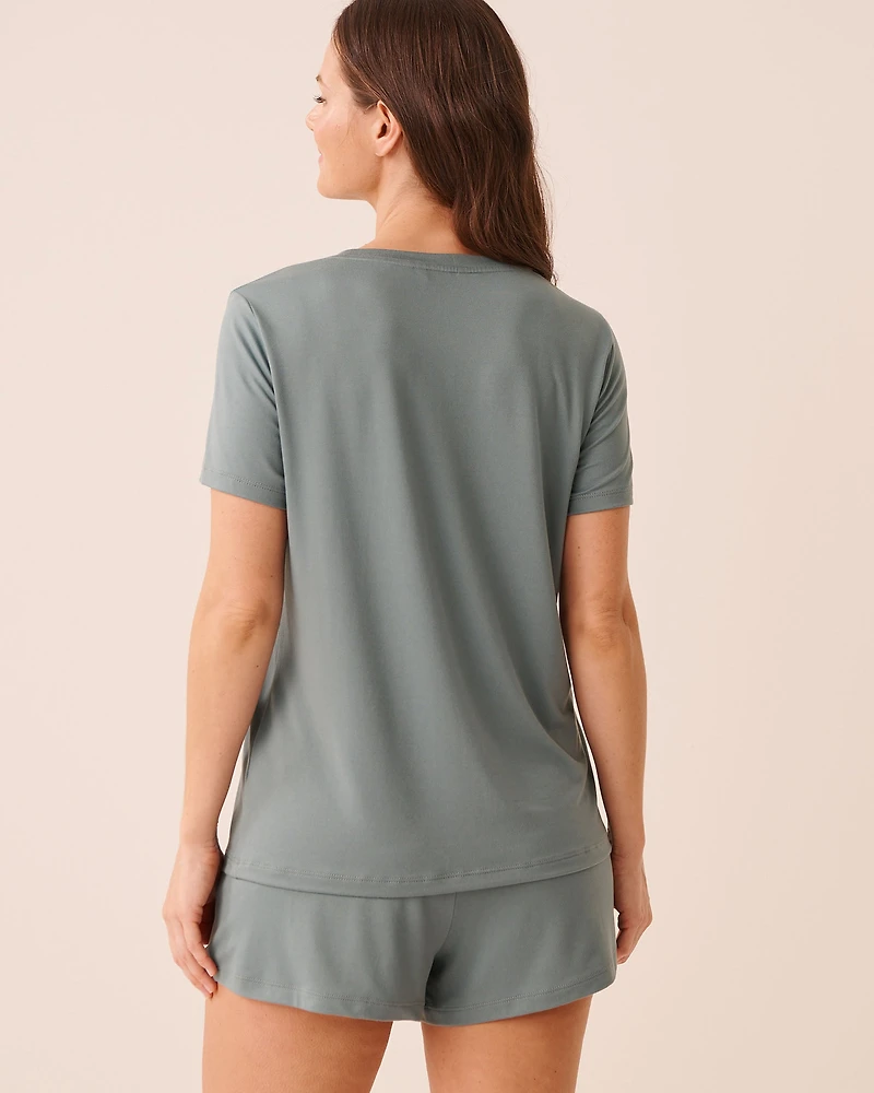 T-shirt manches courtes ultra doux imprimé chiens parisiens