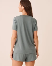T-shirt manches courtes ultra doux imprimé chiens parisiens