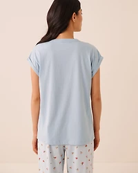 Tomato Print Cotton Short Sleeve T-shirt