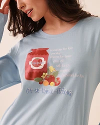 Chandail manches longues en coton imprimé tomates