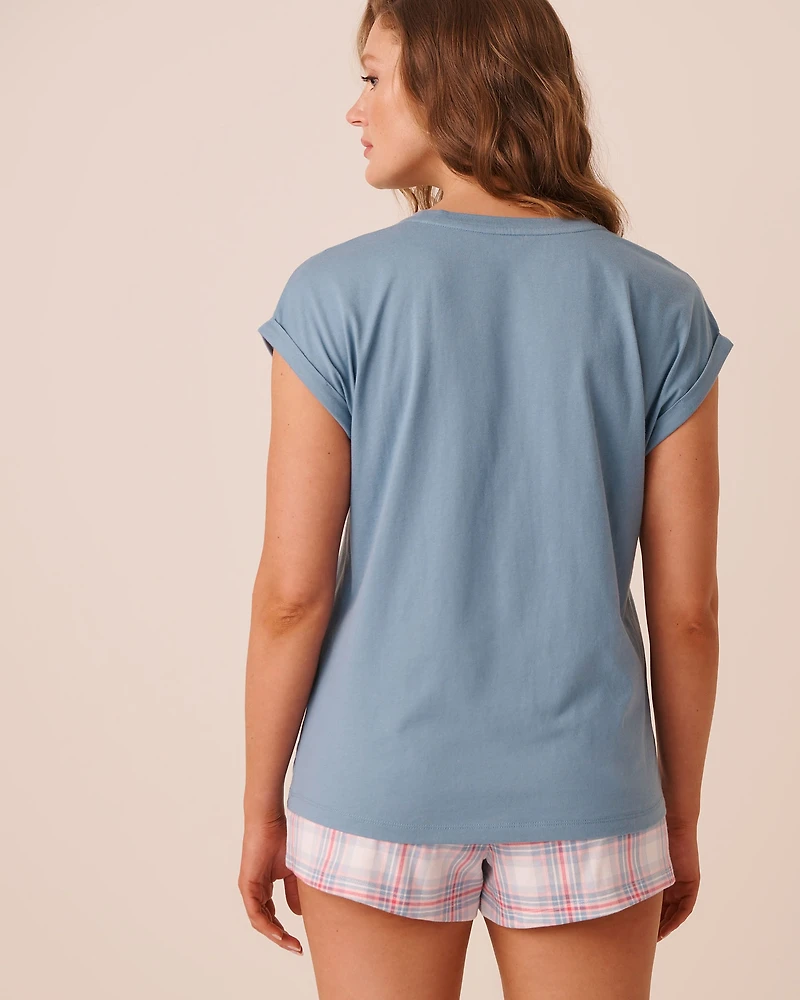 T-shirt manches courtes en coton imprimé tomates