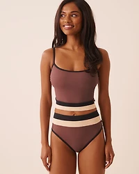 Haut de bikini crop top COFFEE BLOCK