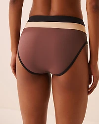 Bas de bikini taille haute COFFEE BLOCK
