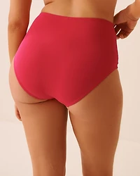 Bas de bikini taille haute plissée HABANERO