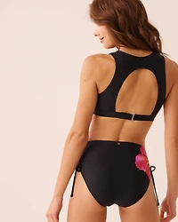 Haut de bikini bralette encolure haute BLACK & WHITE