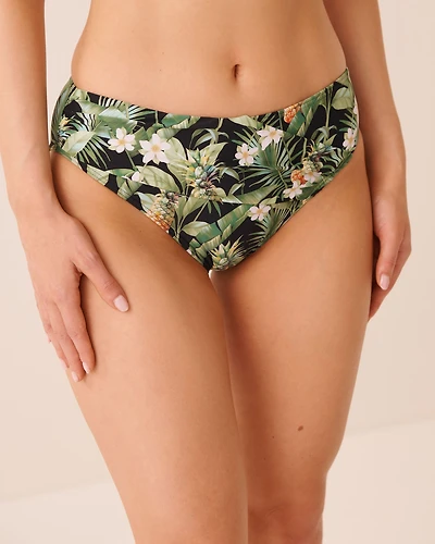 Bas de bikini taille mi-haute TEAL GREEN