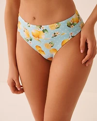 Bas de bikini brésilien taille mi-haute BLACK