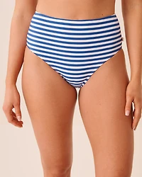 Bas de bikini taille haute maintien léger BLACK