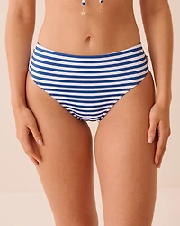 Bas de bikini brésilien taille mi-haute BLACK TILE