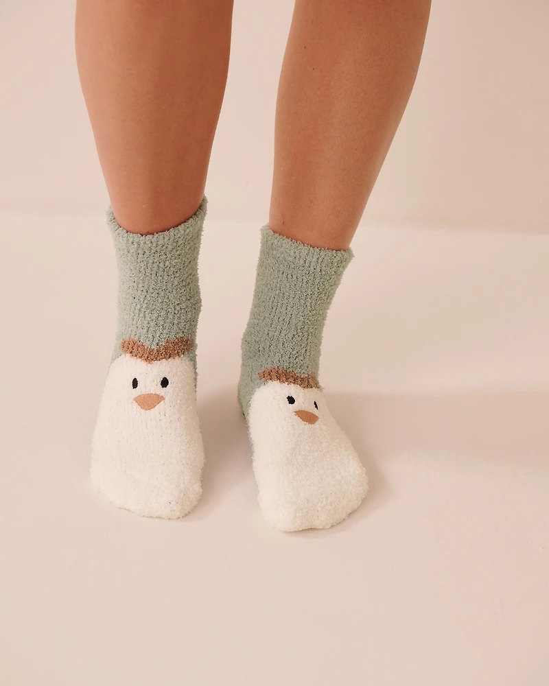 Plush Chicken Socks