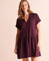Crinkle Tiered Short Dress