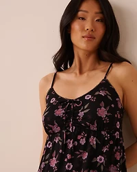 Floral Print Tie Nightie