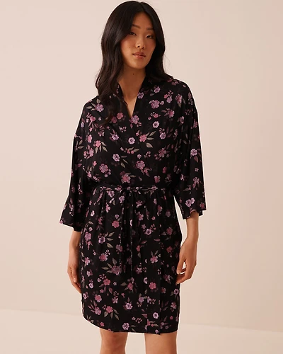 Kimono imprimé fleuri