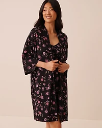 Floral Print Kimono
