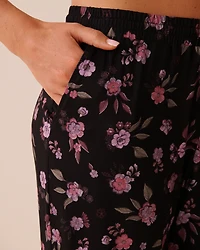 Pantalon de pyjama imprimé fleuri