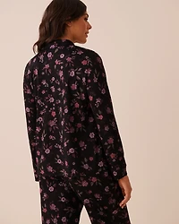 Floral Print Long Sleeve Button-down Shirt