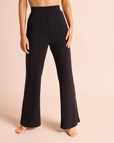Double-knit Straight-leg Pants