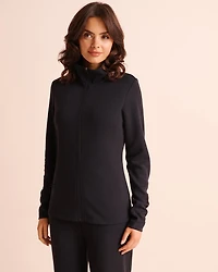 Double-knit Zip-up Sweatshirt