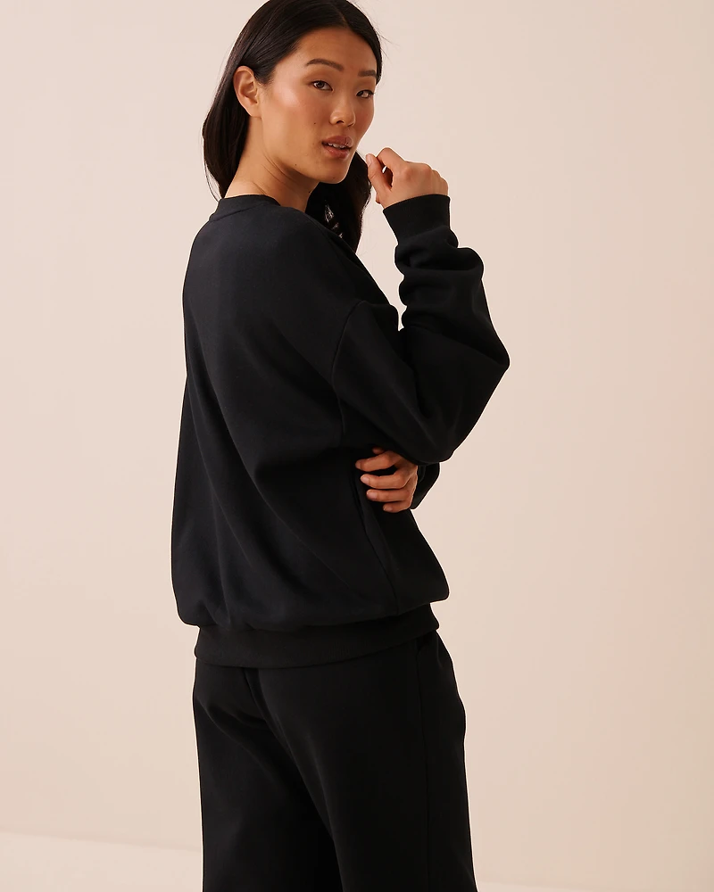 Chandail manches longues en molleton bross
