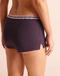 Lace-Trim Super Soft Pajama Shorts