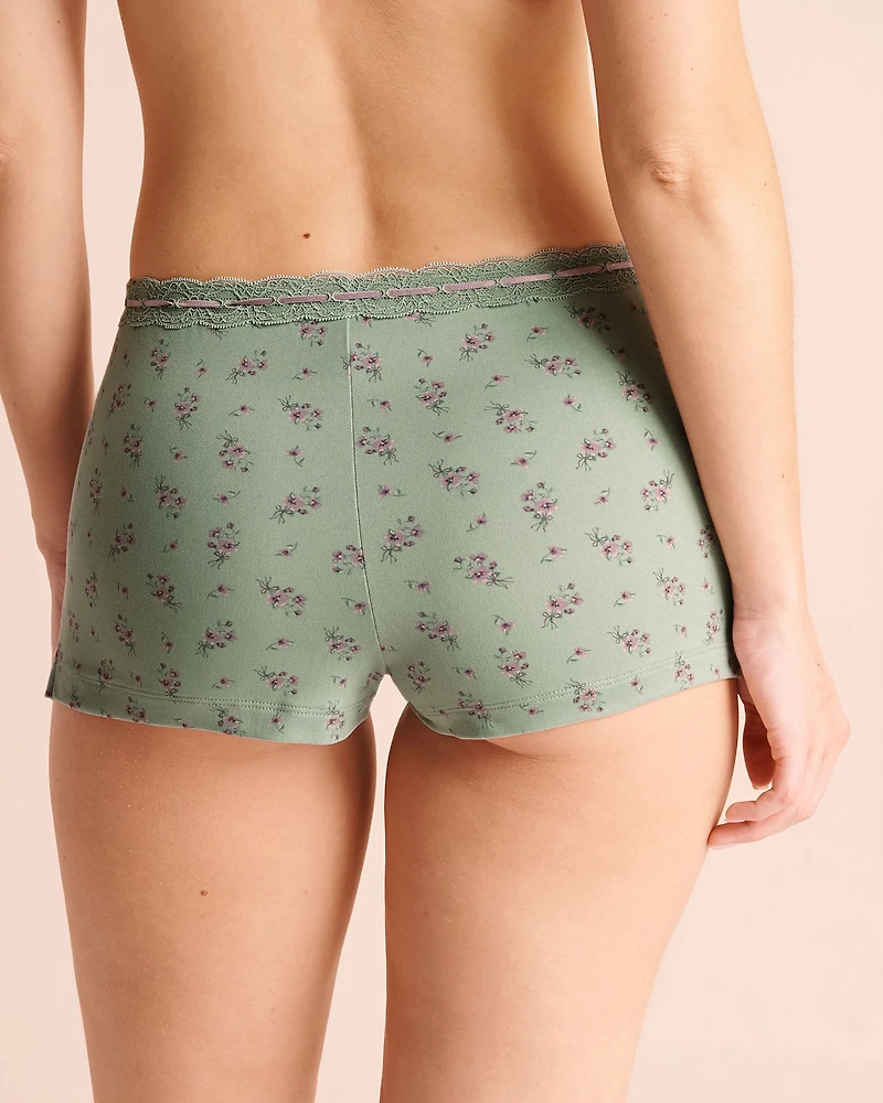 Short de pyjama ultra doux bordures dentelle