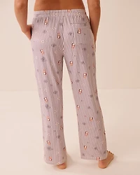 Floral Plaid Print Super Soft Pajama Pants