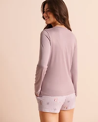 T-shirt manches courtes ultra doux imprimé marmotte et amis