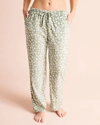 Ensemble pyjama en velours peluche imprimé floral