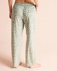 Floral Print Plush Velour Pajama Set