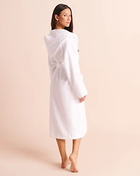 Peignoir spa à capuche en ratine