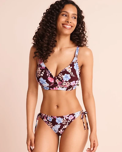 RIVIERA STRIPE D Cup Bralette Bikini Top