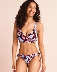 RIVIERA STRIPE D Cup Bralette Bikini Top