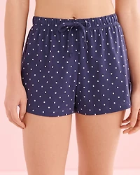 Sea Cabin Print Cotton T-shirt and Shorts PJ Set