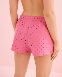 Sea Turtle Print Cotton Cami and Shorts PJ Set