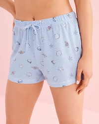 Ensemble pyjama camisole et short en coton imprimé tortue de mer