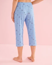 Ensemble pyjama t-shirt et capri en coton imprimé cactus