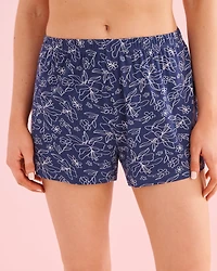 Ensemble pyjama camisole et short imprimé petites fleurs